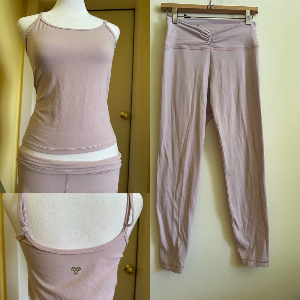 Aritzia BUTTER ESSENTIAL CAMISOLE  BUTTER DIP-WAIST MID-RISE LEGGING Cupid Pink